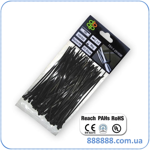    UV Black 2,5 x 130  (100) TS1125130B Bradas