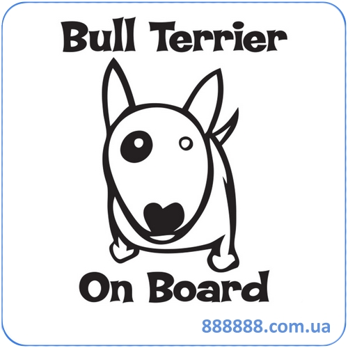  Bull Terrier on Board  15   12  57035