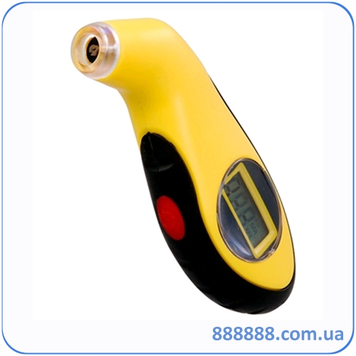 Измеритель давления в шинах цифровой желтый, с подсветкой 7505
