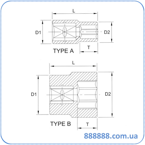 Головка торцевая 6гр. 1