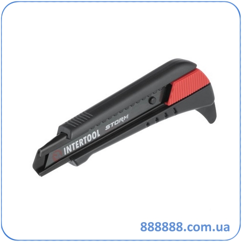 Нож сегментный для линолеума 18 мм металлическая направляющая Storm HT-0538 Intertool