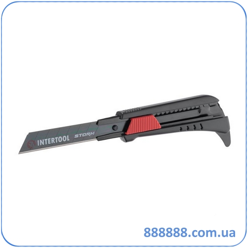 Нож сегментный для линолеума 18 мм металлическая направляющая Storm HT-0538 Intertool