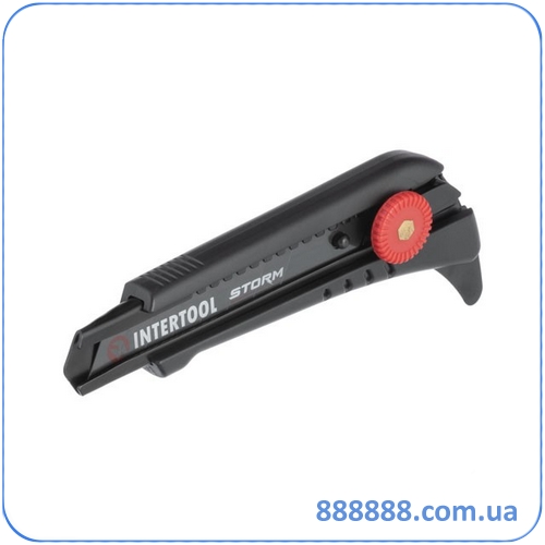 Нож сегментный для линолеума 18 мм металлическая направляющая Storm HT-0539 Intertool