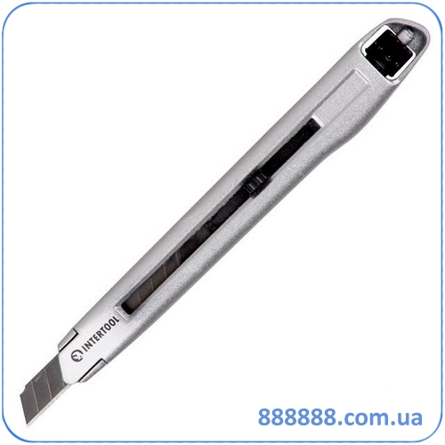 Нож сегментный 9 мм усиленный винтовая фиксация HT-0509 Intertool